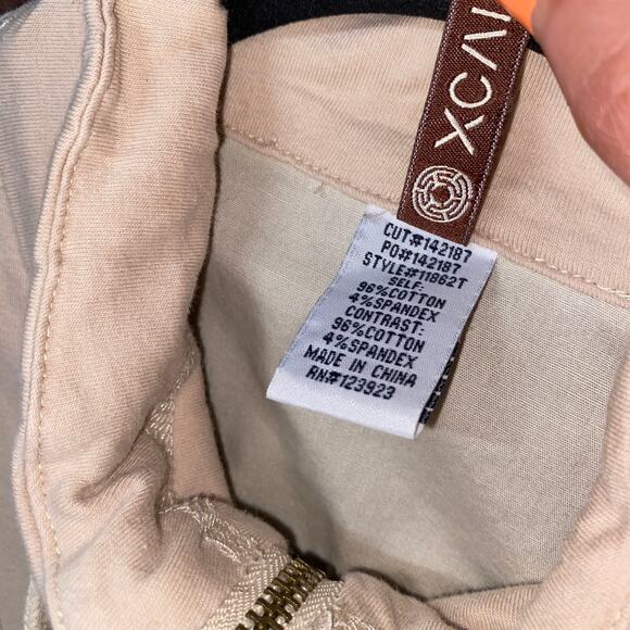 XCVI Beige Cream Color Block Full Zip Lightweight Jacket Women's Size Small - Picture 5 of 6